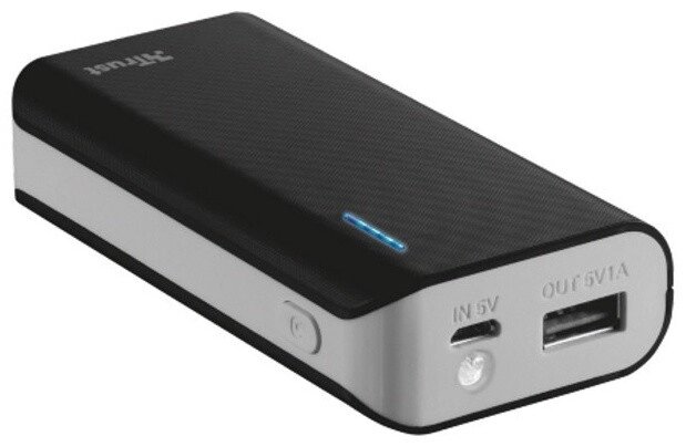Зарядное устройство trust UR PRIMO powerbank 4400 - BLACK - розница