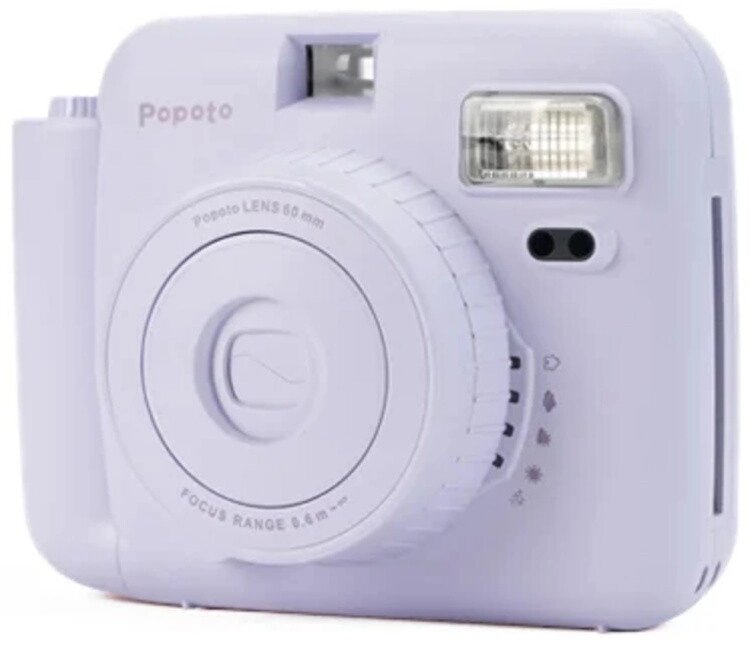 Фотоаппарат моментальной печати Popoto instant camera mini lavender purple - особенности