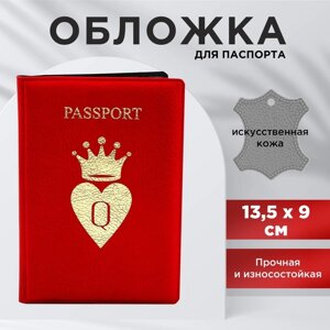 Обложка для паспорта 'Королева'искусственная кожа