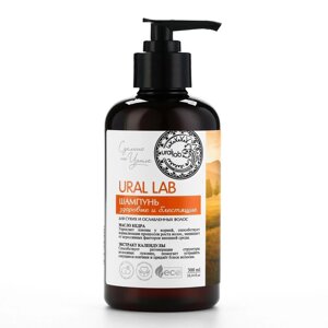 Шампунь для волос с маслом кедра и экстрактом календулы, здоровые и блестящие, 300 мл, ECO LAB by URAL LAB