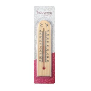 Термометр, градусник комнатный деревянный, от -40 до 50 C