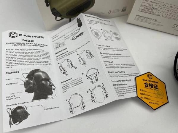 EARMOR M32 активные тактические наушники оптом - фото