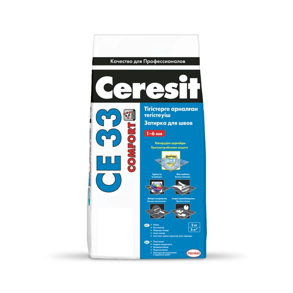Ceresit CE 33 Comfort затирка для швов 16 графит - скидка
