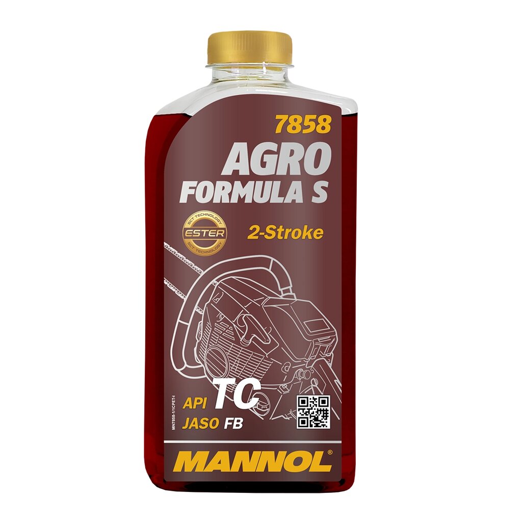 Масло для двухтактных двигателей 7858 MANNOL AGRO FORMULA S 1 литр - доставка