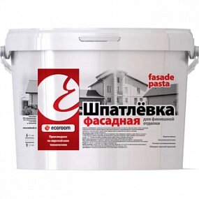 Шпатлёвка фасадная ecoroom Fasade Pasta - акции