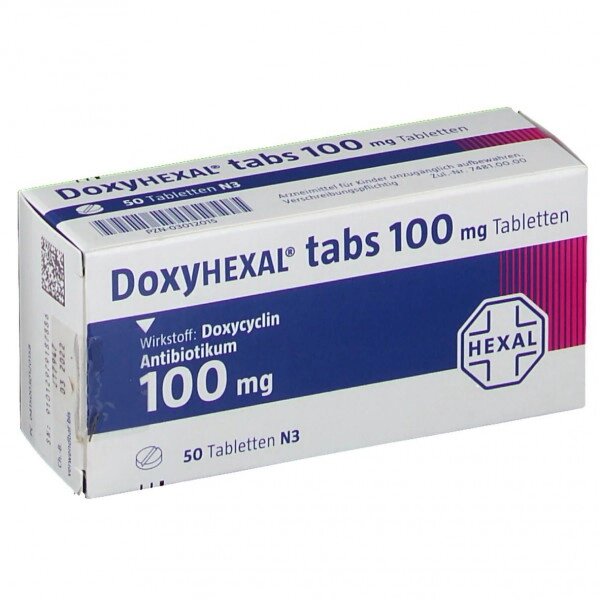 Доксигексал DoxyHEXAL 100mg - 50 табл от компании Deutsche Medizin - фото 1