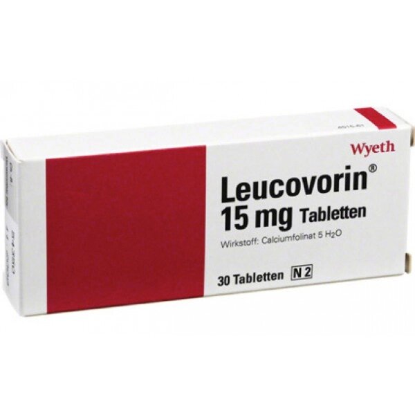 Лейковорин Leucovorin 15 mg / 30 штук от компании Deutsche Medizin - фото 1