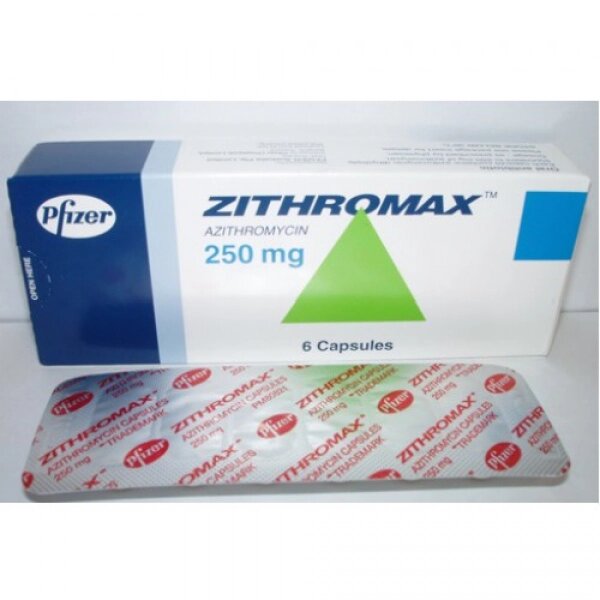 Зитромакс ZITHROMAX 250MG - 6 Шт от компании Deutsche Medizin - фото 1