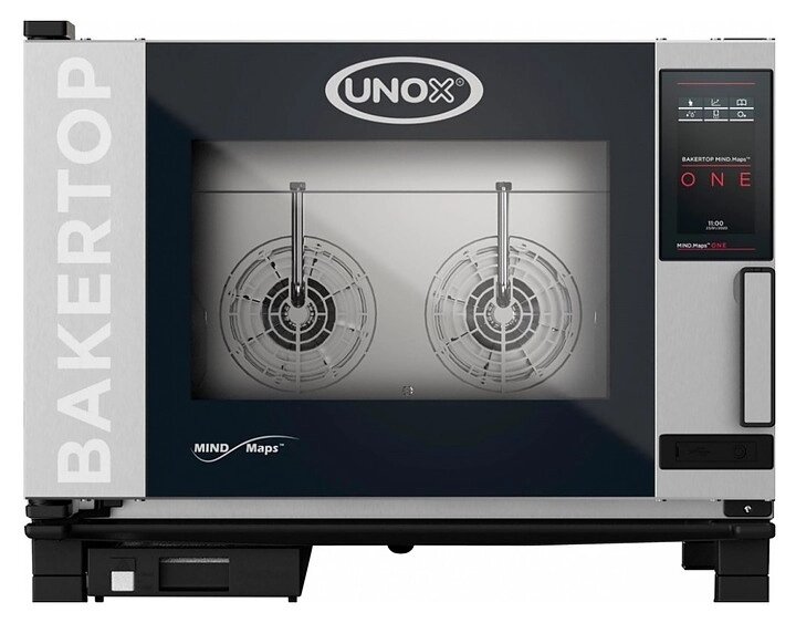 Печь конвекционная UNOX XEBC-04EU-E1RM, электрическая от компании New Tech (Новые Технологии) - фото 1
