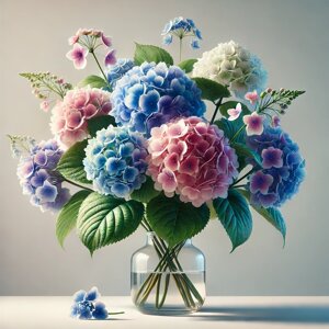 Как ухаживать за гортензией в букете?