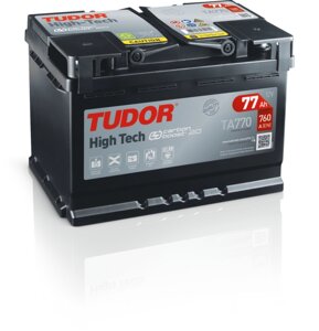 Аккумулятор EXIDE Tudor TA770 High Tech 77 Ач обратная (Европейский тип)