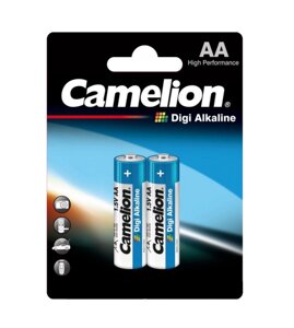 Батарейки Camelion AA (LR6-BP2DG), Digi alkaline, комплект - 2 штуки