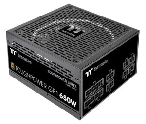 Блок питания ATX 650W Thermaltake Toughpower GF1,14sm fan, 20+4/20+4+8/24+8,9SATA,4mol,4x6+2p PCI-E