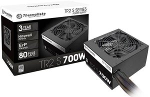Блок питания ATX 700W thermaltake TR2 S, 12sm fan, 20+4/20+4+8/24+4/24+8, 6SATA,2x6p/2x2p PCI-E, ATX