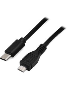 Cable USB micro USB - type C, 1.8м, cablexpert CCP-USB2-mbmcm-6, USB 2.0, black