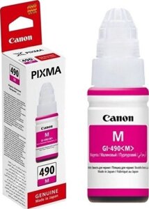 Canon 0665C001 Картридж GI-490 M струйный пурпурный, 70 мл.