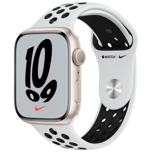 Часы Apple Watch 7 45 Starlight Nike
