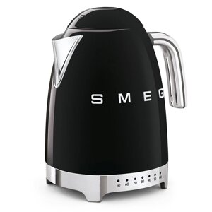 Чайник электрический с терморегулятором Smeg KLF04BLEU черный