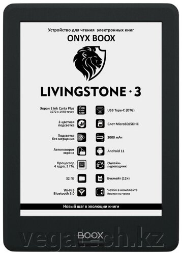 Электронная книга ONYX BOOX livingstone 3 (black)