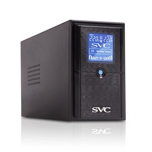 Источник бесперебойного питания SVC V-600-L-LCD, черный