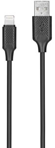 Кабель KITs USB 2.0 to Lightning cable, 2A, black, 1m, KITS-W-003