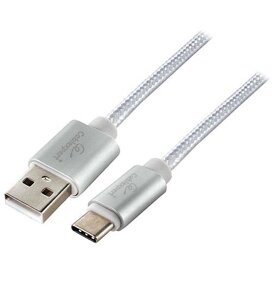 Кабель USB, cablexpert CC-S-USBC01S-1M серебро