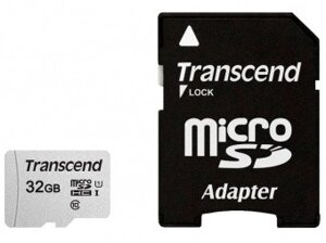 Карта памяти SDHC 32gb transcend TS32GUSD300S-A