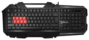 Клавиатура A4Tech Bloody B3590R, Black-Grey, Multimedia, Gaming, RGB-Backlight,8xLK Libra Brown, USB
