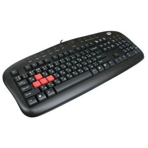 Клавиатура A4Tech KB-28G, Black, Multimedia, Gaming, USB