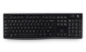 Клавиатура беспроводная Logitech K270 USB, 2 х AAA черная