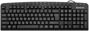 Клавиатура Defender Focus HB-470, черный, USB