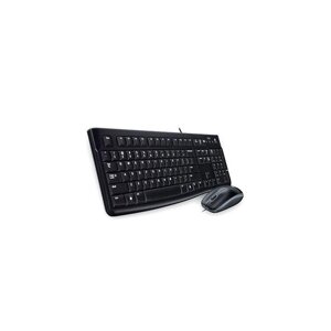 Клавиатура+Мышка проводные USB Logitech MK120, 920-002561, черный