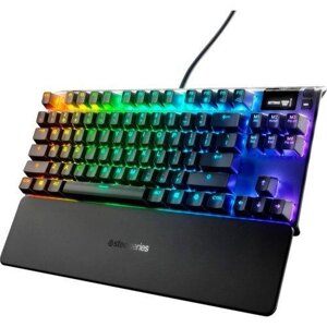 Клавиатура SteelSeries Apex 7, Black, USB, Red Linear, Backlight