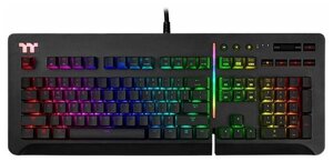 Клавиатура Thermaltake Level 20 GT RGB, Cherry MX Silver, Black, USB, Backlight