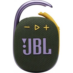 Колонки JBL Clip 4 (1.0) - Green, 5Вт, 100Hz-20kHz, 85dB, Bluetooth, USB