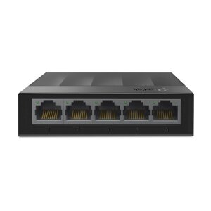 Коммутатор TP-Link LS1005G, 5 port 10/100/1000 Mbit, Auto MDI/MDI-X, desktop/wall, ext. PS, retail