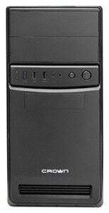 Корпус minitower CROWN CMC-4220 black matx (CM-PS500W ONE)