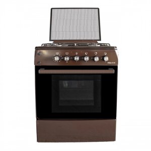 Кухонная плита REBUS "Milano" 10 E"3+1 с подж+таймер) коричневый