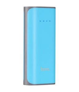 Мобильное зарядное устройство Hoco B21-5200, серый/голубой