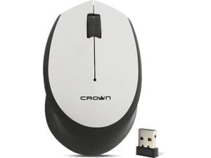 Мышь CROWN CMM-937W белый-черный