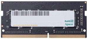 Оперативная память SO-DIMM DDR4 8 GB apacer, ES. 08G2v. GNH, CL19