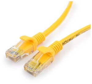 Patch cord RJ-45 5е cat Cablexpert PP12-1M/Y, UTP, 1m, Yellow