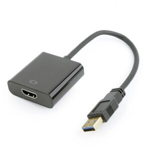 Переходник Cablexpert USB 3.0 - HDMI, 0.15 м черный
