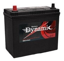 Аккумулятор DYNAMIC 75B24R 58Ah (тонкоклем.) прямая (азиатский тип)