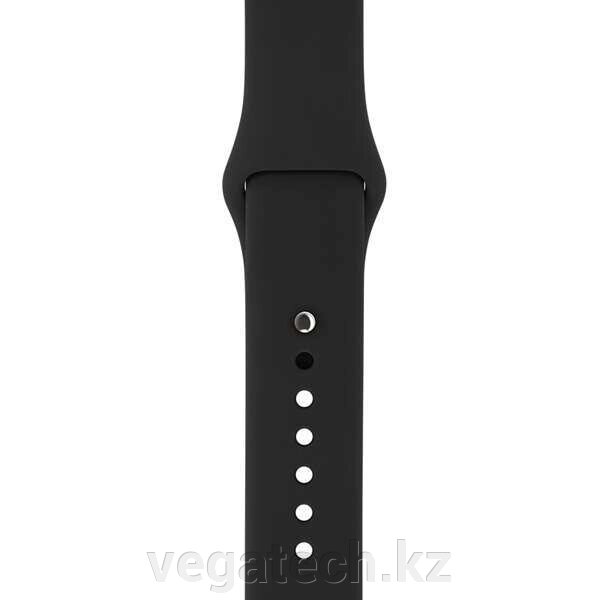 Ремешок для смарт-часов Apple Watch 42mm, Sport Band XL, фторэластомер, Black - доставка