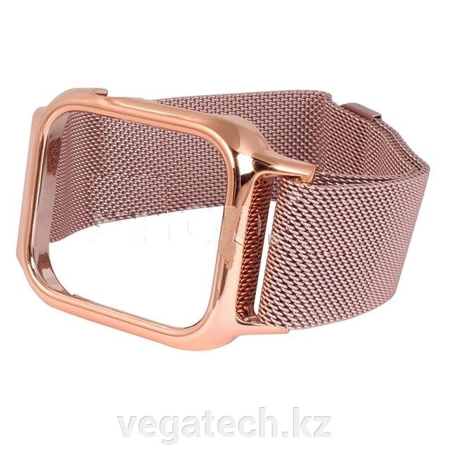 Ремешок Usams для смарт-часов Apple Watch 4, 44mm, сталь, Pink Gold - обзор