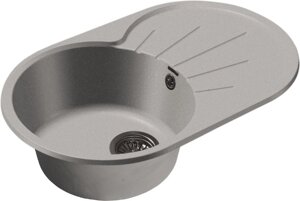 Кухонная мойка GranFest Rondo врезная GF-R-750 75x20 серый