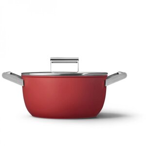 Кастрюля Smeg CKFC2411RDM красная