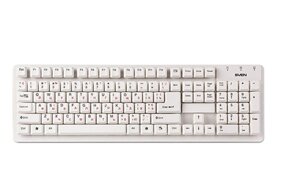 Клавиатура SVEN Standard 301 USB белая
