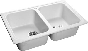 Кухонная мойка GranFest Standart врезная GF-S-780K 78x20 белый